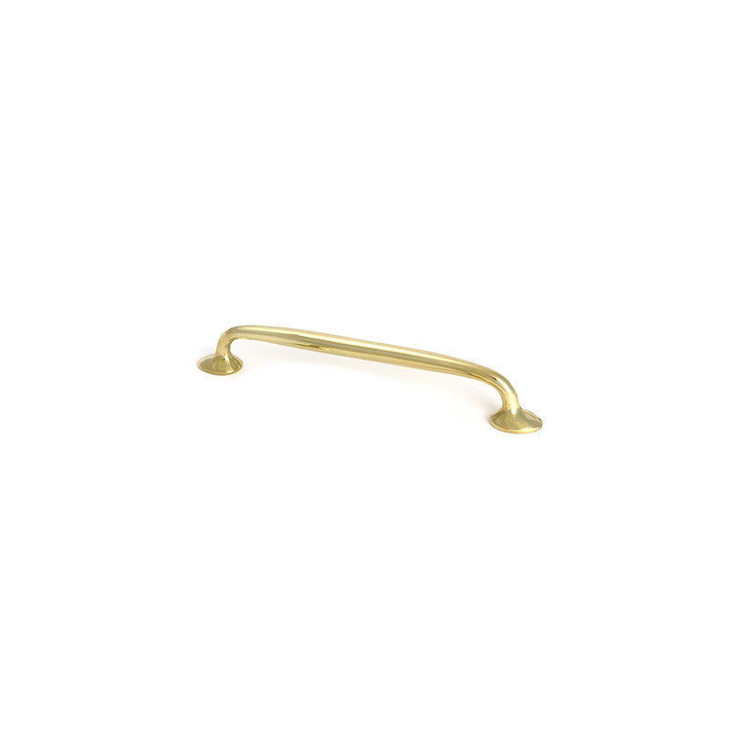 Moore Handle Pull, Polished Brass, 6.3"