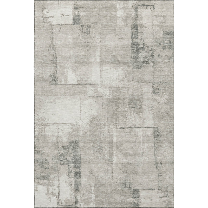 Premium Machine Washable Varroville AMF1714 Geometric Rug, Rectangle 10' x 14'