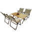 Table de salle à manger multi pliable - 1 table et 4 chaises, pliable et espace