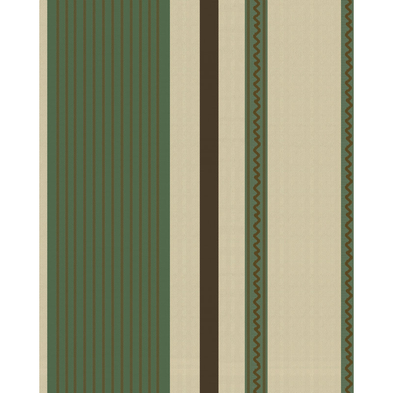 NOCHRICH Wallpaper, Green/Taupe/Brown