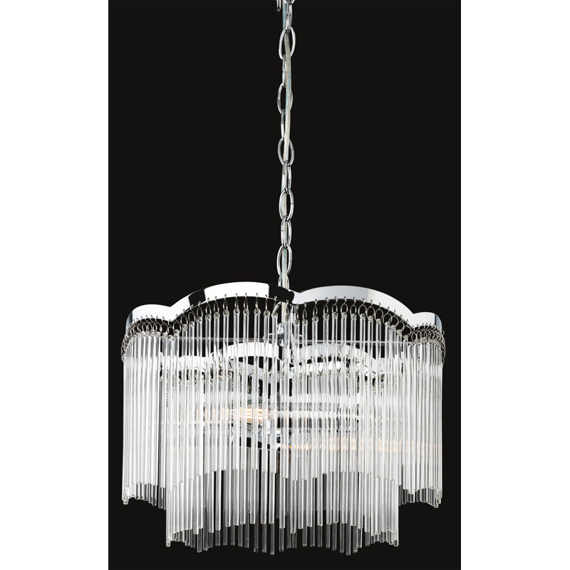 2 - Light Chrome Crystal Pendant