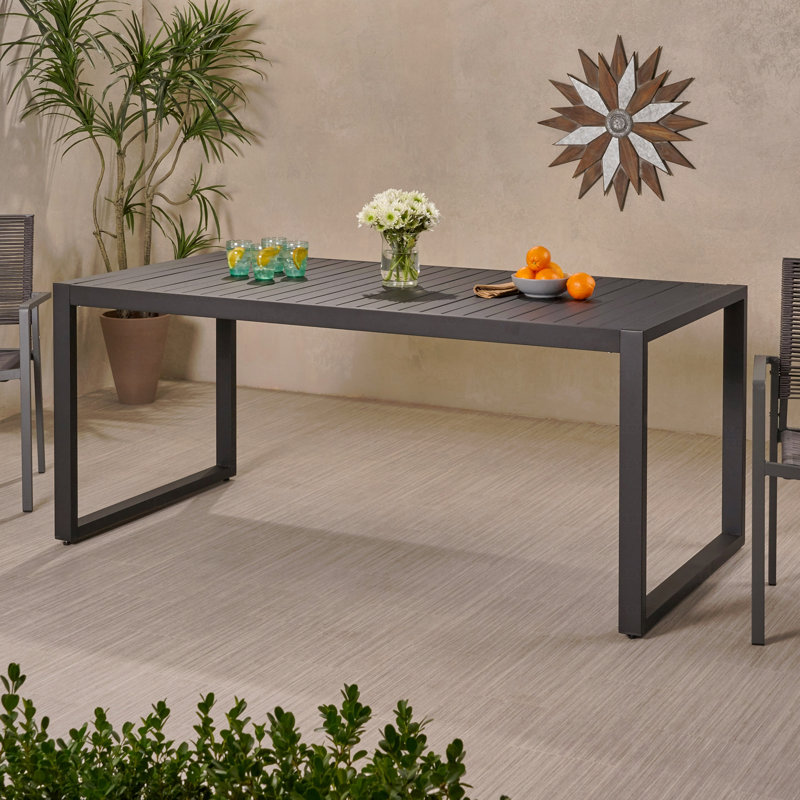 Outdoor Aluminum Patio Dining Table