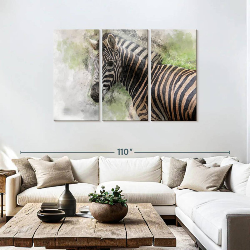 Brampt Magnificent Zebra, 48" H x 74" W