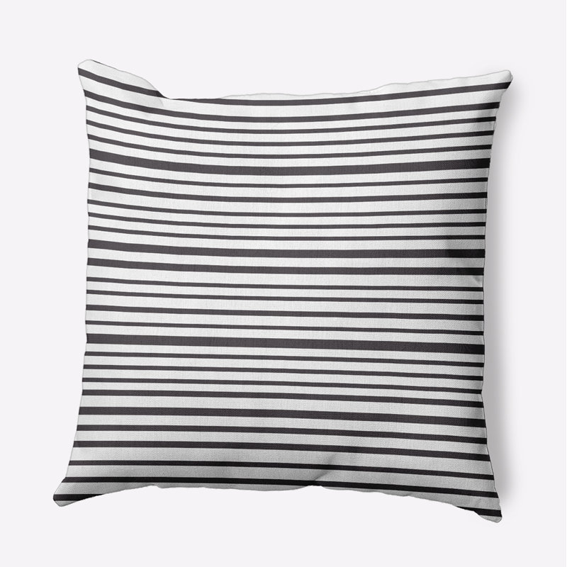 Coussin décoratif intérieur / extérieur Loom Lines, Fossile, 18 po x 18 po