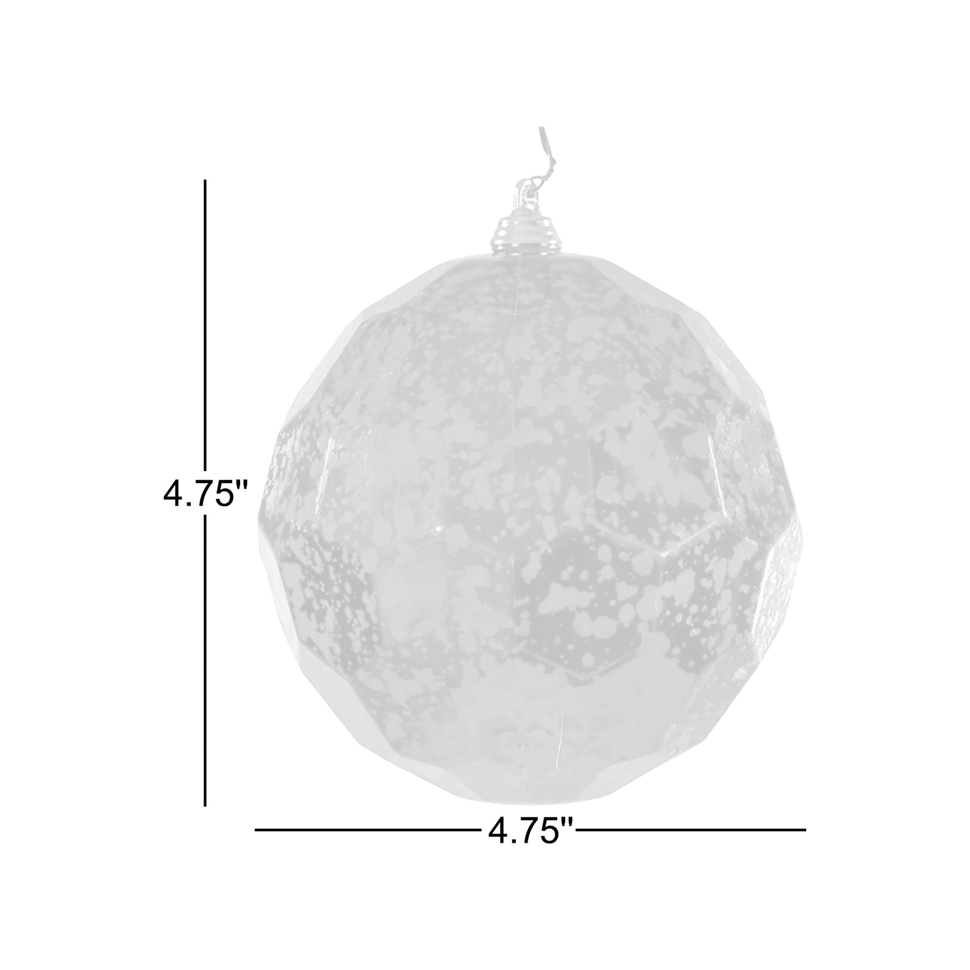 The Holiday Aisle® 4.75" Honeycomb Mercury Ornament. It includes 4 pieces per bag., Blue
