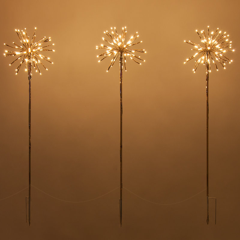 40'' LED Lighted Trees & Branches, Gold/Warm White