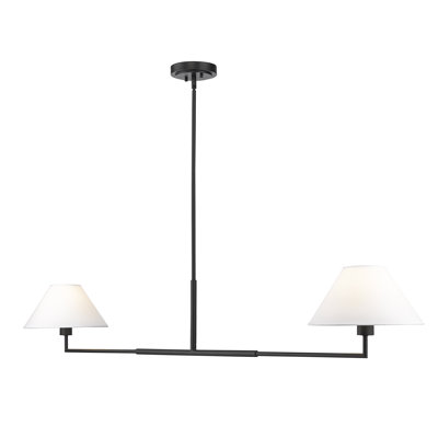 Lustre à 2 lumières avec abat-jour Ryckman