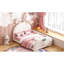 Lit plateforme simple en forme de lapin mignon avec tête de lit - forme charmante blanche et fabrication stable-985664066
