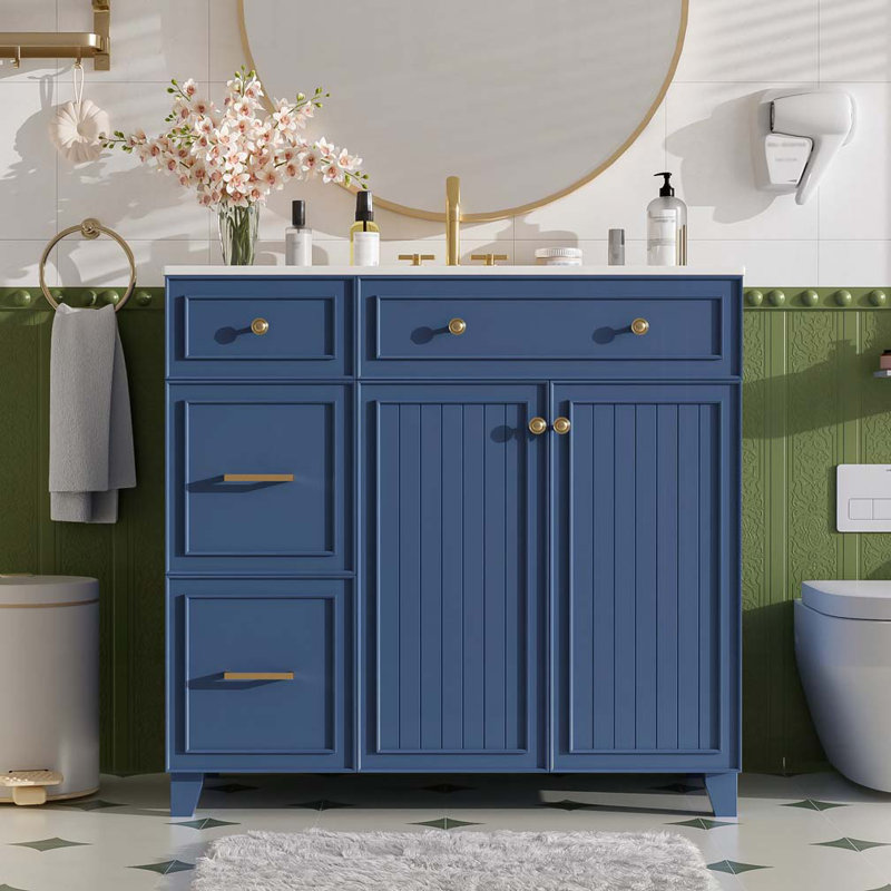 Bathroom Vanity with Ceramic Sink
