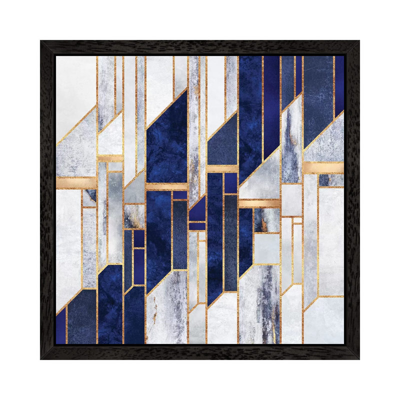 Blue Winter Sky by Elisabeth Fredriksson - Wrapped Canvas Print, Black Framed, 30.48 cm H x 30.48 cm W