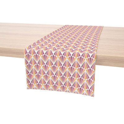 Rectangular Geometric Cotton Twill Table Runner
