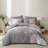 King Size Comforter Set,Pink Floral Bedding Sets 7 Pieces Bed in a Bag with Sheets, Pillowcases & Shams-113298754-113298752