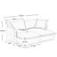 Canapé contemporain 2 places avec 2 repose-pieds-504682829