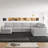 U-Shaped Stoarge Sofa Convertible Oversized Livingroom Couch-1860890433