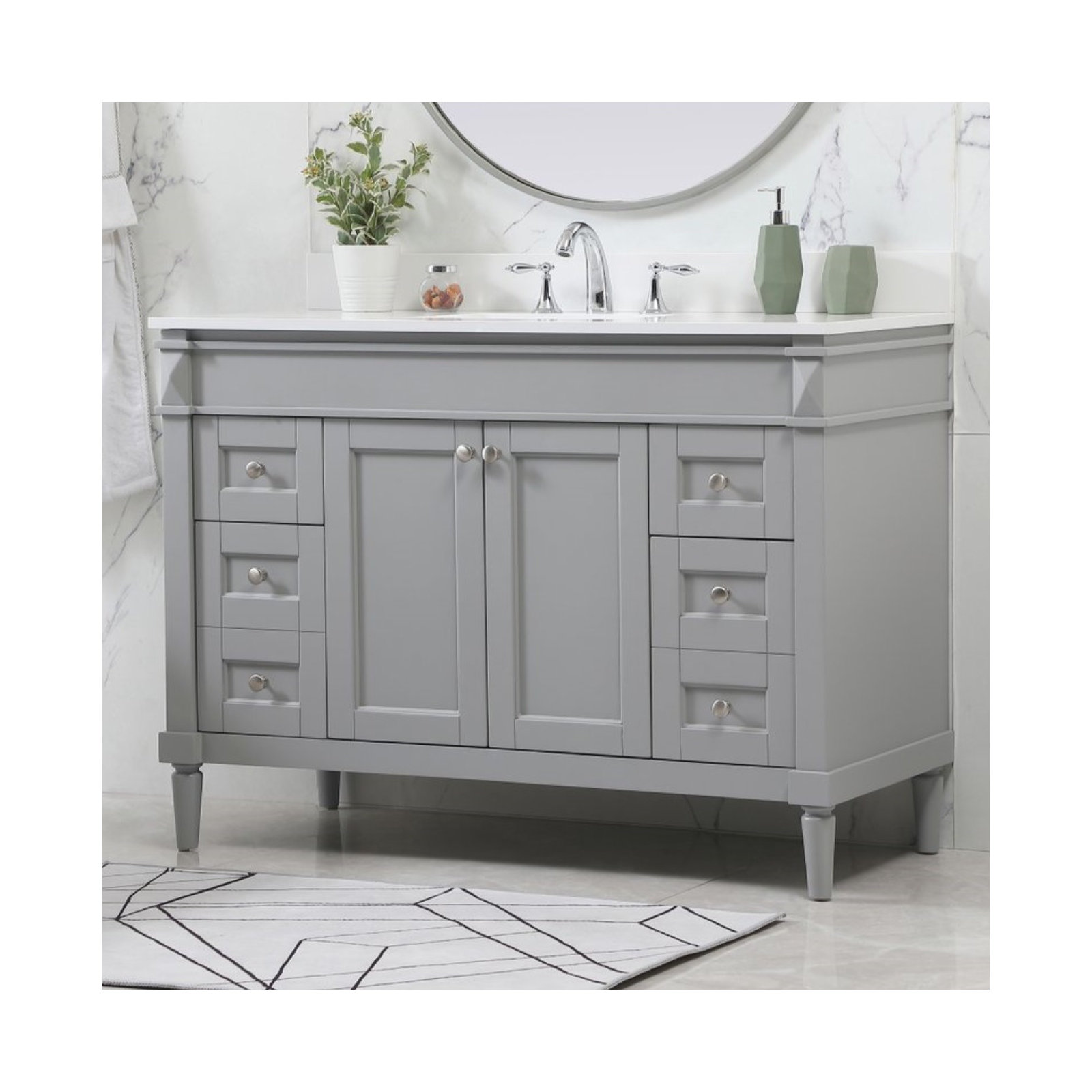 Readington 48'' Single Bathroom Vanity, Gray