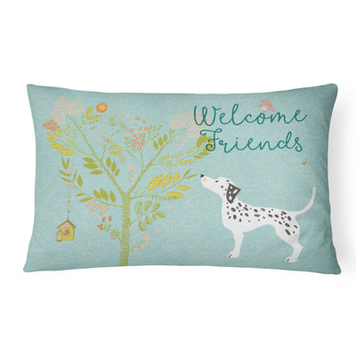  Coussin intérieur / extérieur Welcome Friends Dalmatian