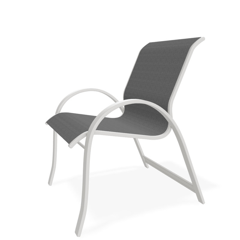 Aruba Outdoor Dining Armchair, Snow