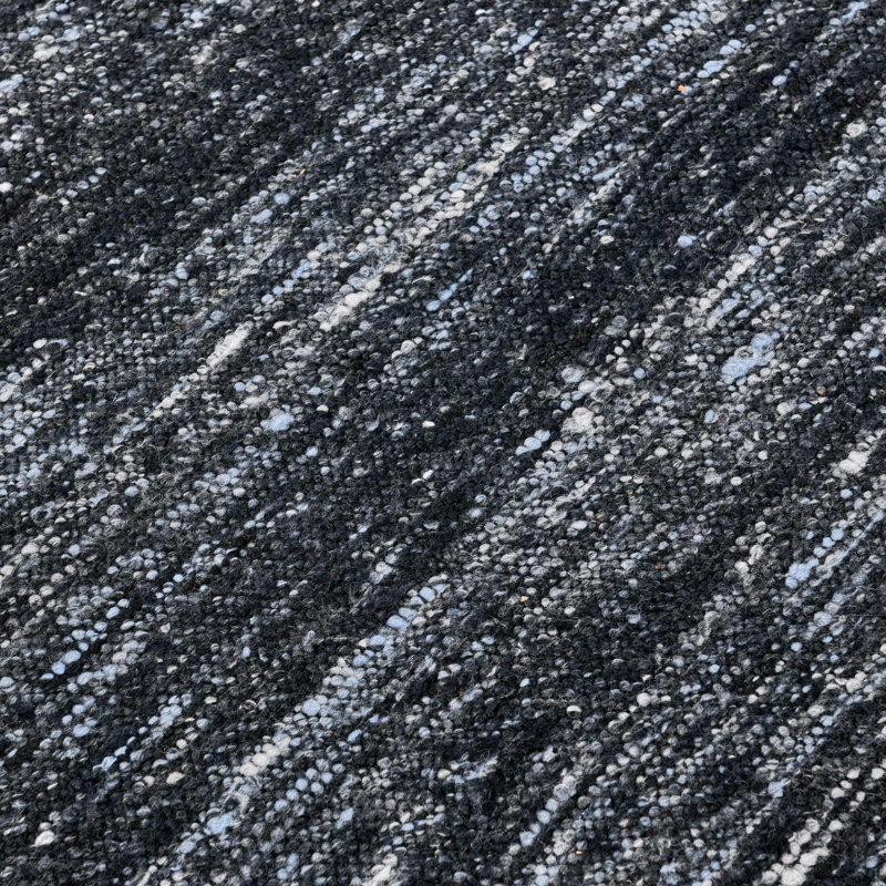 Havasu 2x3 Handwoven Performance Deep Blue Fabric Rug, Rectangle 5' x 8'