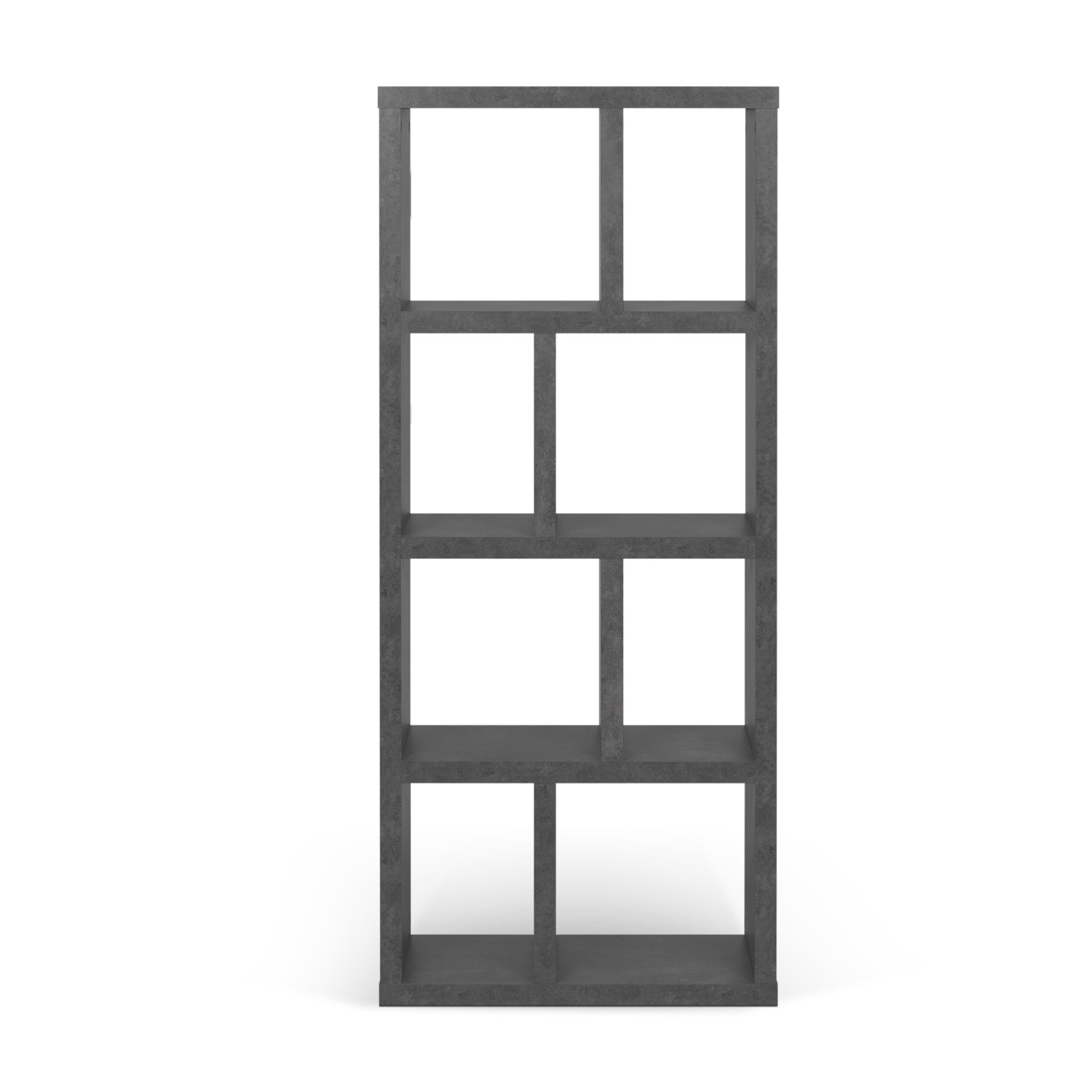 Stetson Bookcase, Concrete, (4 Shelves) 63" H x 28" W x 13" D