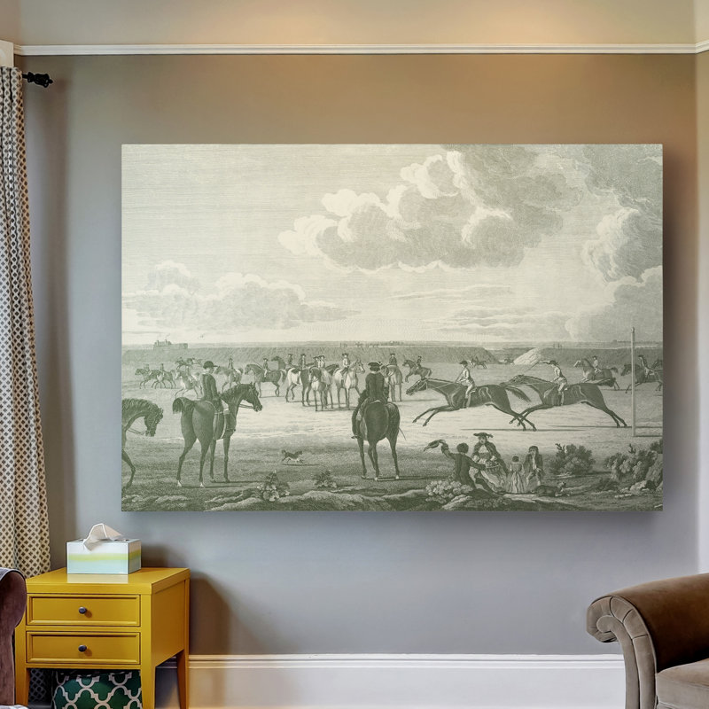 Scènes équestres IV - impression, H 20 po x l 16 po x P 1 po, Toile tendue