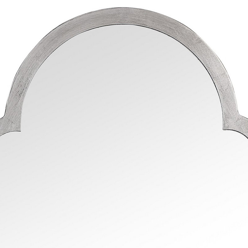 Agastya Iron Flat Wall Mirror, Silver
