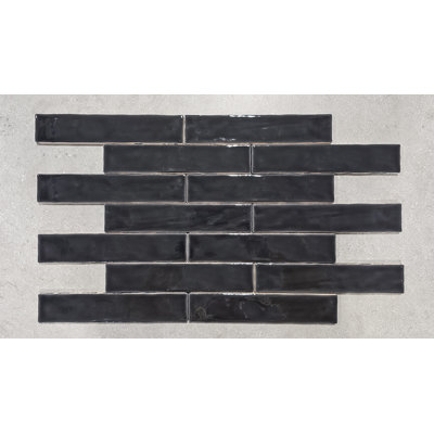 Carreau de mur de métro en céramique Onyx 2 po x 10 po Allure - 5,24 pi Pi. par boîte