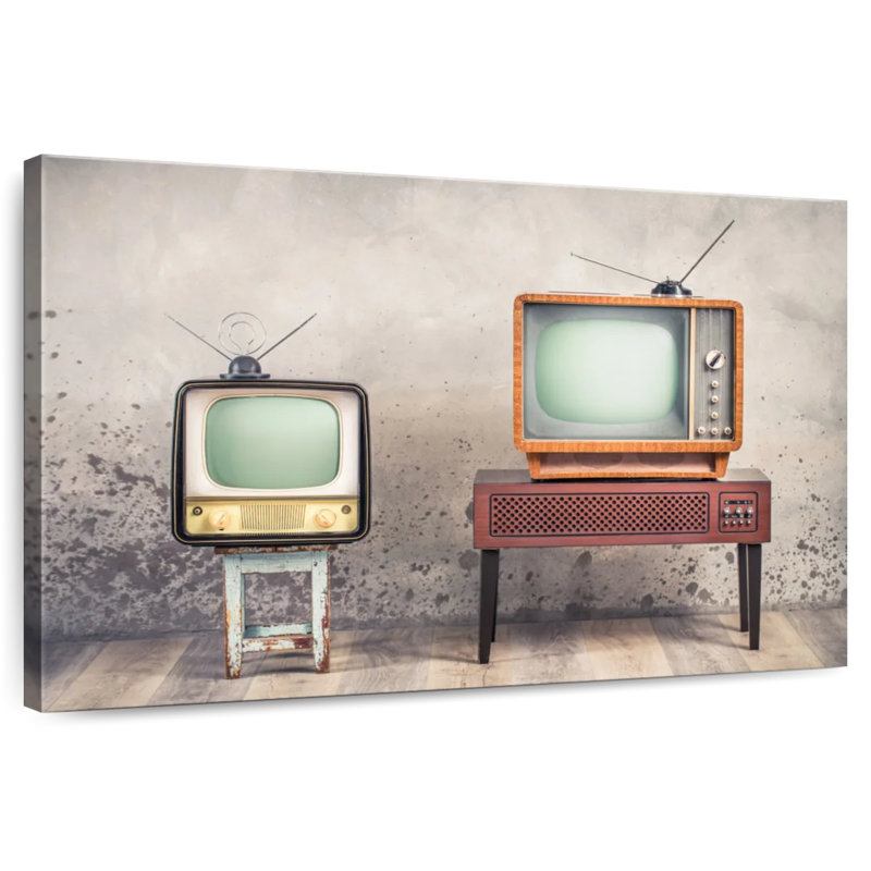 Senne Analog Televisions, 8" H x 12" W