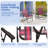 4 Pieces Folding Beach Chair Camping Lawn Webbing Chair-1997858502