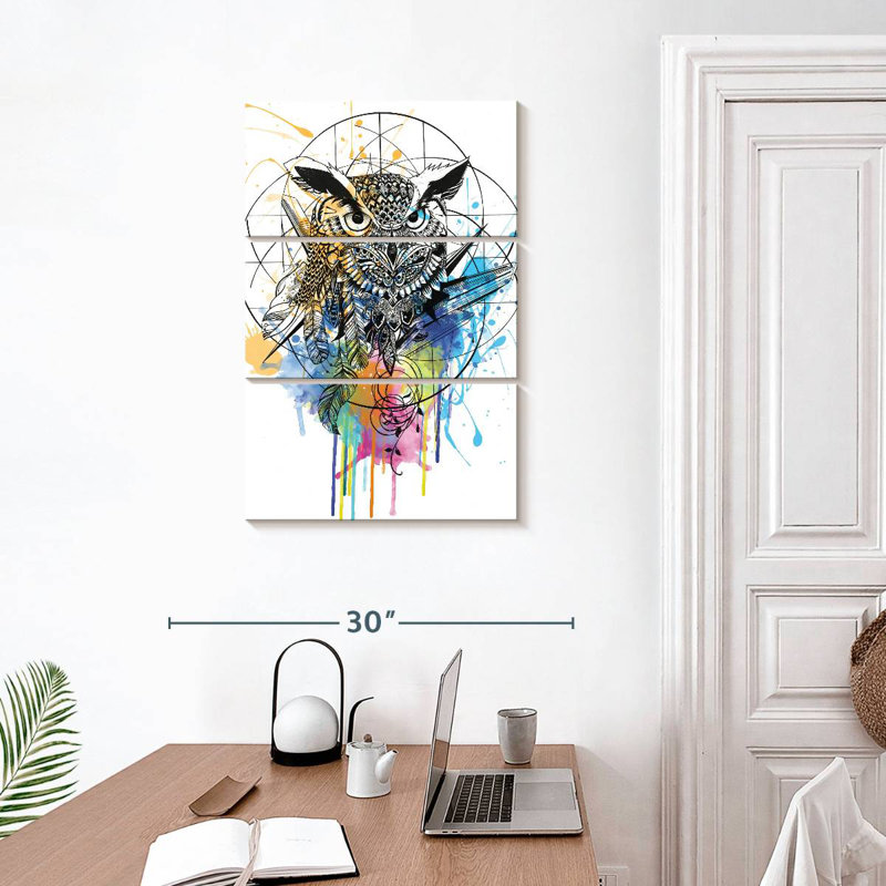 Brampt Boho Owl, 32" H x 20" W