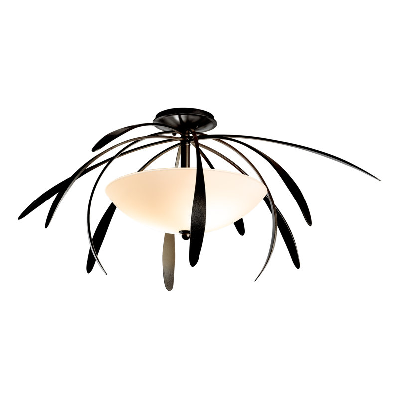 Dahlia 2 - Light Semi Flush Mount, Black