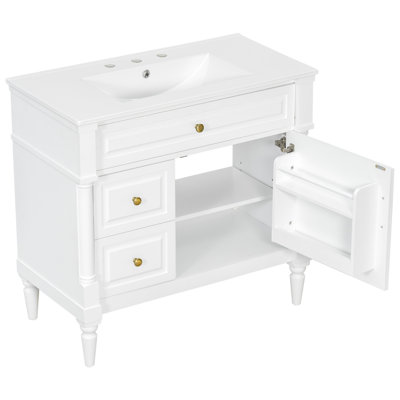 Meuble-lavabo de salle de bain avec lavabo