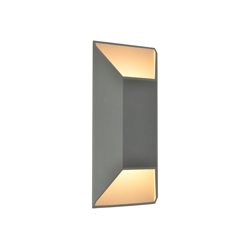 Cassin LED Wall Light, 16" H x 7" W x 3.75" D, Silver