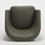 Fauteuil pivotant avec base en métal-121450843