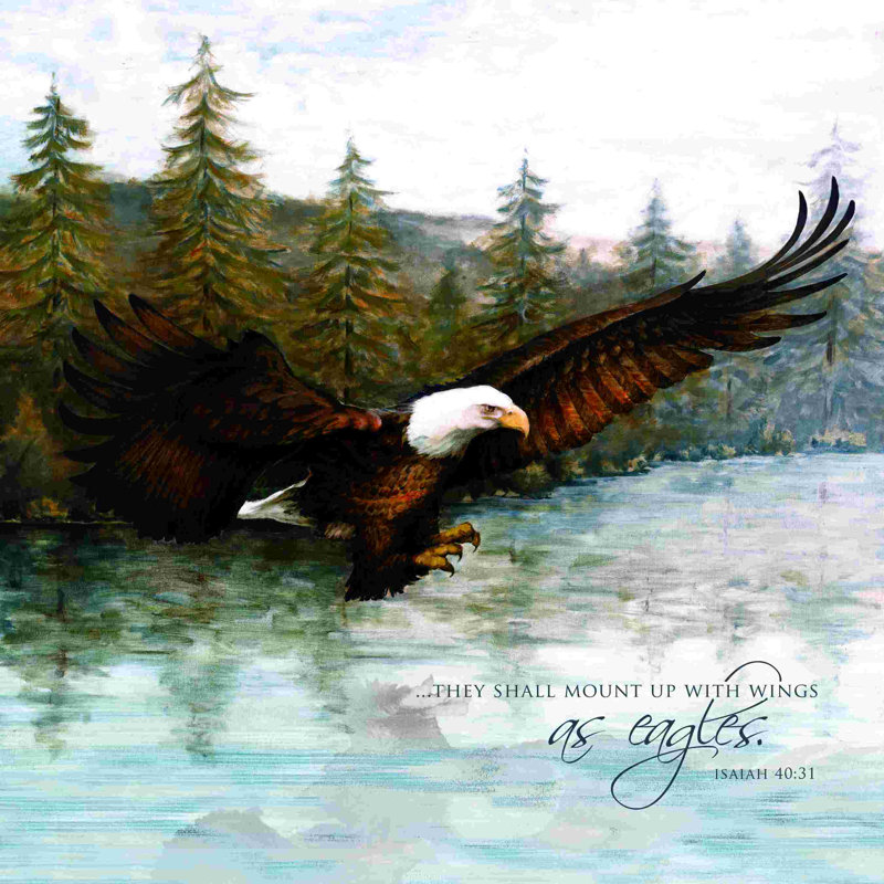 «Wings As Eagles», impression sur toile tendue, L 12 po x H 12 po