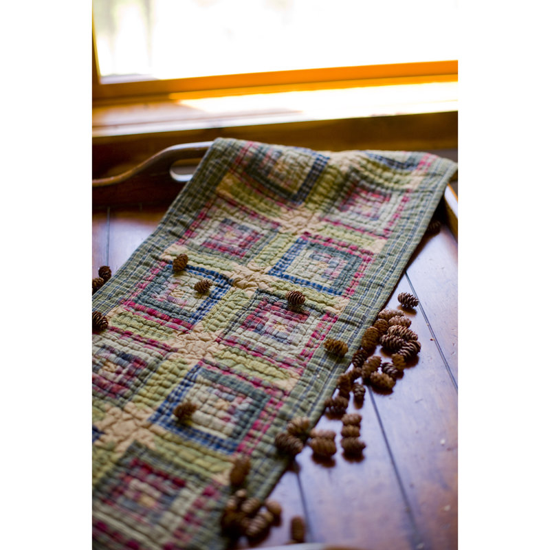 Annabelle Patchwork 100% Cotton Table Runner, 72" W x 13" D