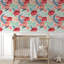 Rouleau de papier peint amovible à motif de coquelicots rétro L 6,25 pi x l 25 po Jordyn