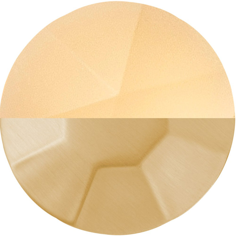 Chrysalis Collection T-Knob 1-7/8 Inch x 3/4 Inch, Brushed Golden Brass