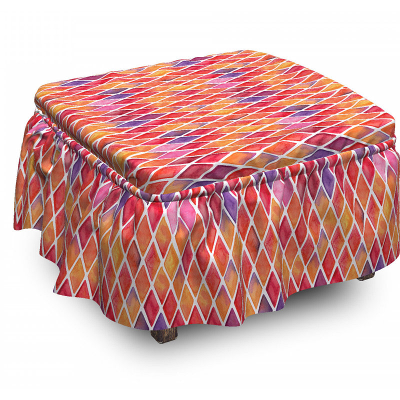 Box Cushion Ottoman Slipcover