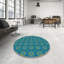 Tapis de zone bleue à motifs Branca-1349885028
