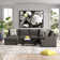 Azjah 123" Wide Right Hand Facing Sectional with Chaise