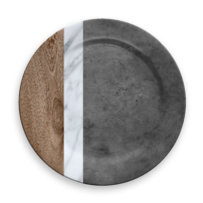 Breazeale Melamine Abstract Charger