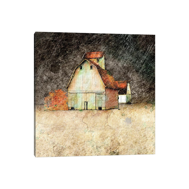 Stormy Farm Evening by Ynon Mabat - Wrapped Canvas Gallery-Wrapped Canvas Giclée, 66.04cm H x 66.04cm W