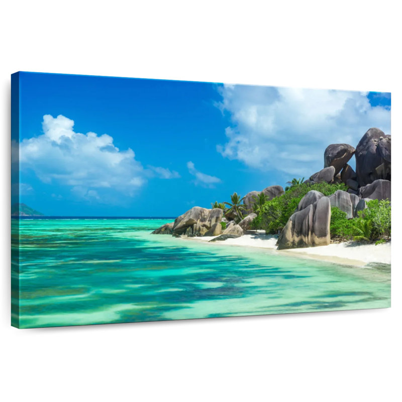 Gillard Seychelles, île de La Digue, H 20 po x l 30 po