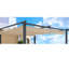 Remplacement de l'auvent de la pergola pour patio extérieur de 13 pi x 10 pi - tissu protégé kaki, étapes d'installation facile, protection contre l'eau, assemblage facile