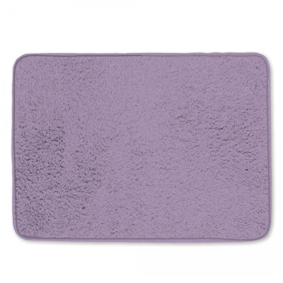 Tapis de bain mauve uni