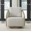 Fauteuil d'appoint pivotant rembourré Abere-103376541-103376540
