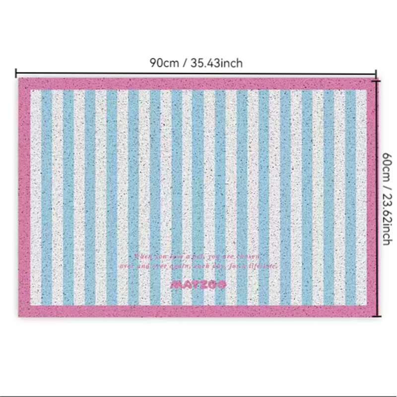 Tapis filtrant pour litière pour chat, H 0,3 po x l 35,43 po x P 23,62 po