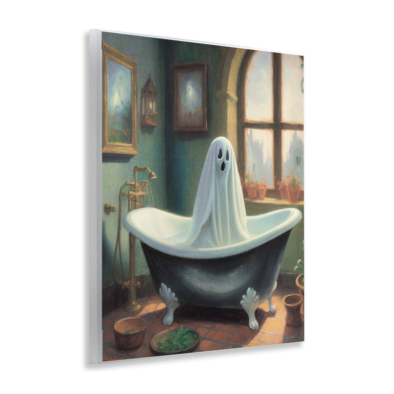Art mural, «Ghost Bathing in Tub», par Jo Moulton