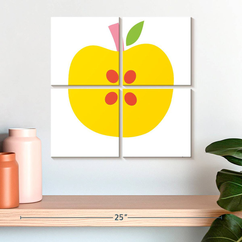 Yarlin Yellow Apple, 18" H x 18" W
