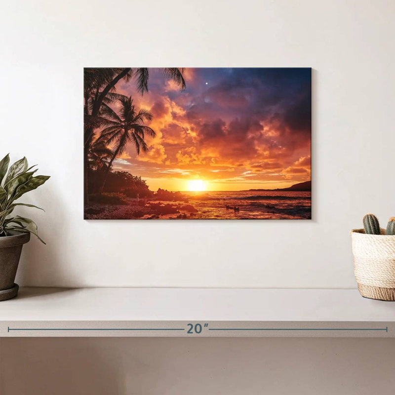 Gillard Kealakekua Bay au coucher du soleil, H 8 po x l 12 po